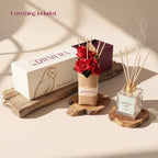 ORMERA Lavender reed diffuser 150ML, everything included: bouquet, bottle and gift box